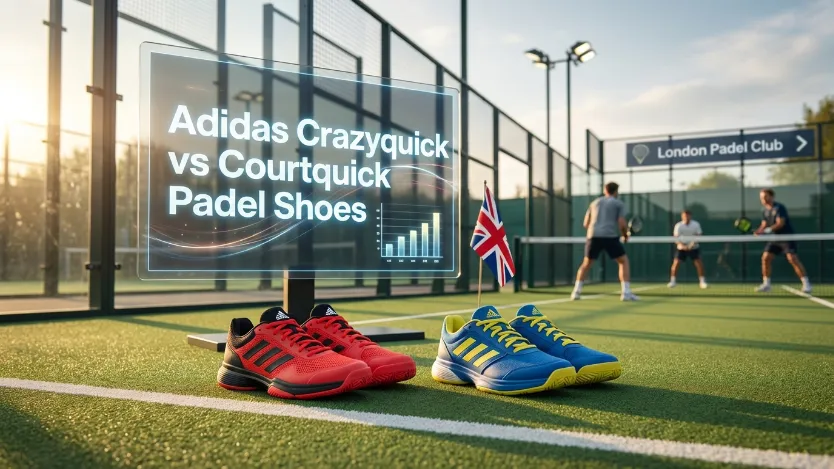 Deciding on Adidas Crazyquick vs Courtquick padel shoes? Our UK review covers durability, grip on wet courts, and which pair saves your ankles.