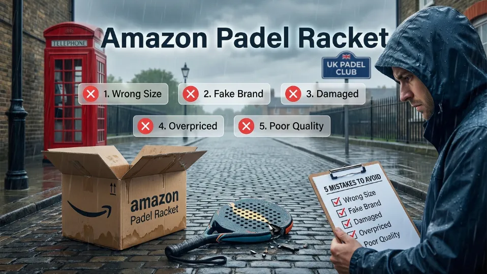 Don't waste money on amazon padel rackets. Our UK guide covers climate-specific gear, warranty secrets, and how to spot fakes from third-party sellers.
