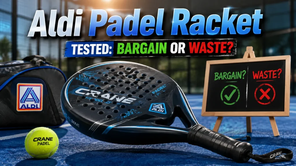 Is the £24.99 Aldi padel racket actually worth buying? We test foam density, sweet spot forgiveness, and UK durability. Read our honest review before buying!
