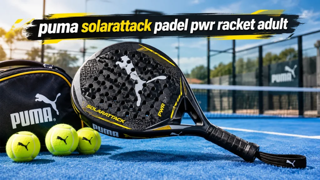 Master your smash with the puma solarattack padel pwr racket adult. We reveal the pros, cons, and secret UK retail discounts on this 12K carbon frame